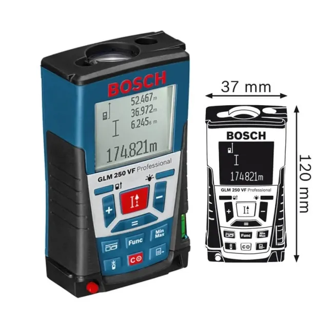ლაზერული მანძილ მძომი GLM 250m VF Professional Rangefinder 0601072100