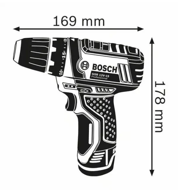 ბურღი GSR 12V-15 0601868122