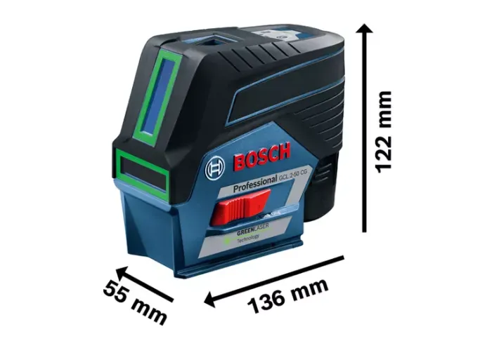 ლაზერი GCL 2-50 G + RM 10 + BT 150, Carton 0601066M01