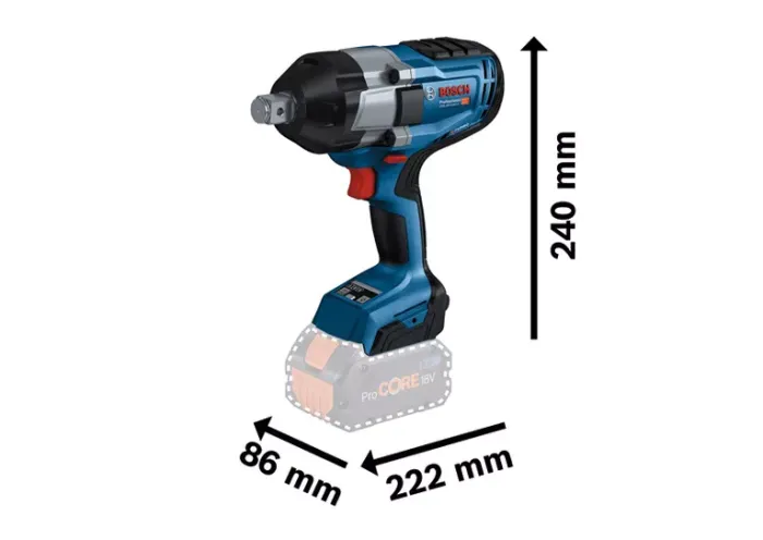 ქანჩ დამჭერი GDS 18V-1050 H 2x5.0 GAL1880 L-Boxx 06019J8522